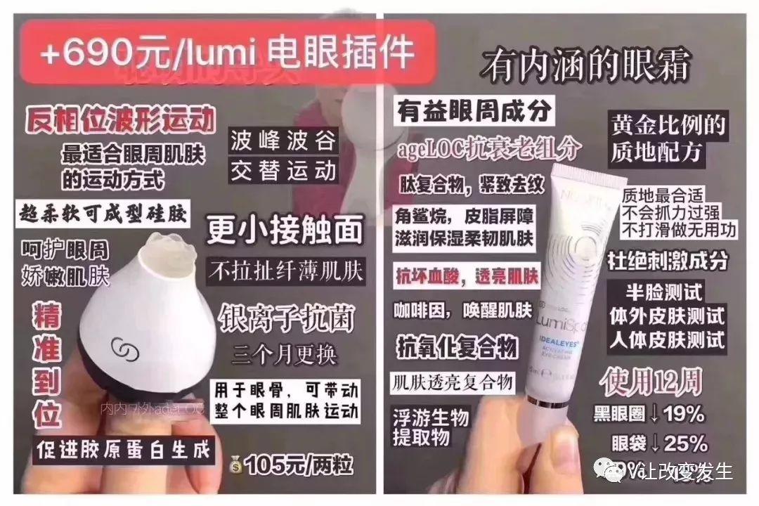 NU SKIN Lumispa眼部全面护理导头使用效果对比&净肤露Q&A！